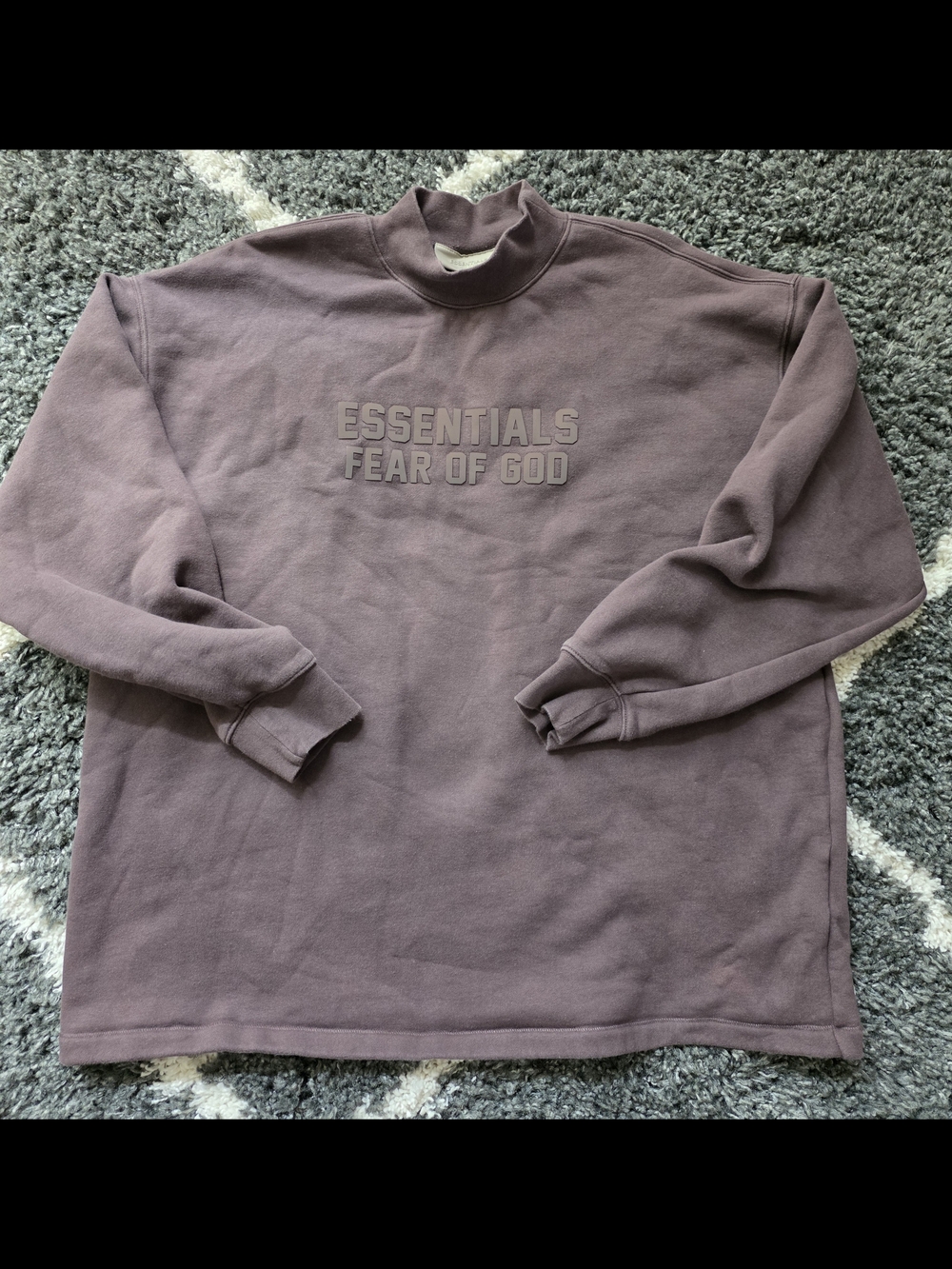 Essentials Fear Of God Crewneck Sweatshirt Mens Size M  Burgundy